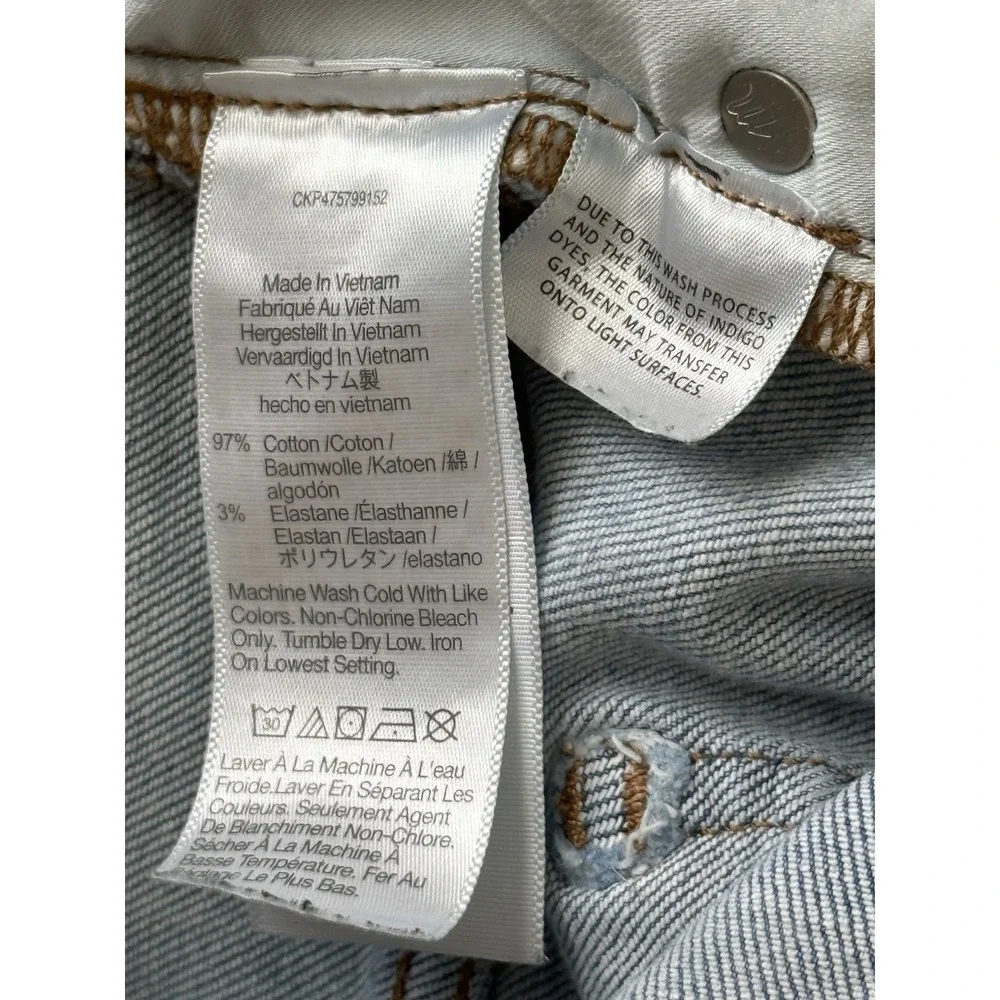 Madewell Mid-Rise Kick Out Jeans Womens 32 Blue Kick Flare‎ Stretch
